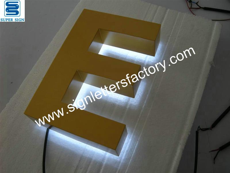 halo illuminated LED sign letters